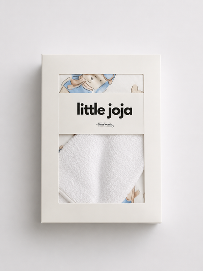 ПЕШКИР СО КАПУЉАЧА ЗА БЕБЕ + РАКАВИЧКА | LITTLE JOJA